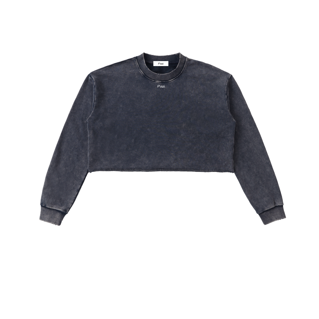 Washed Cropped Long Sleeve