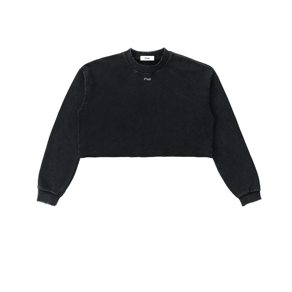 Washed Cropped Long Sleeve