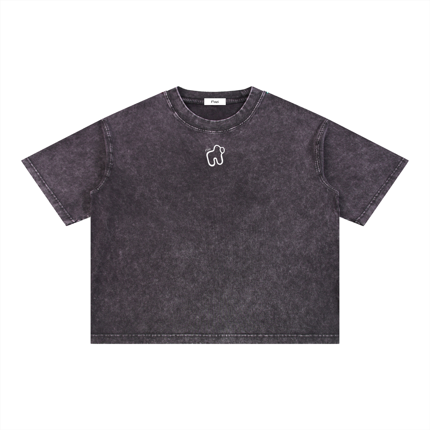 Mineral Wash Boxy Cotton T-Shirt