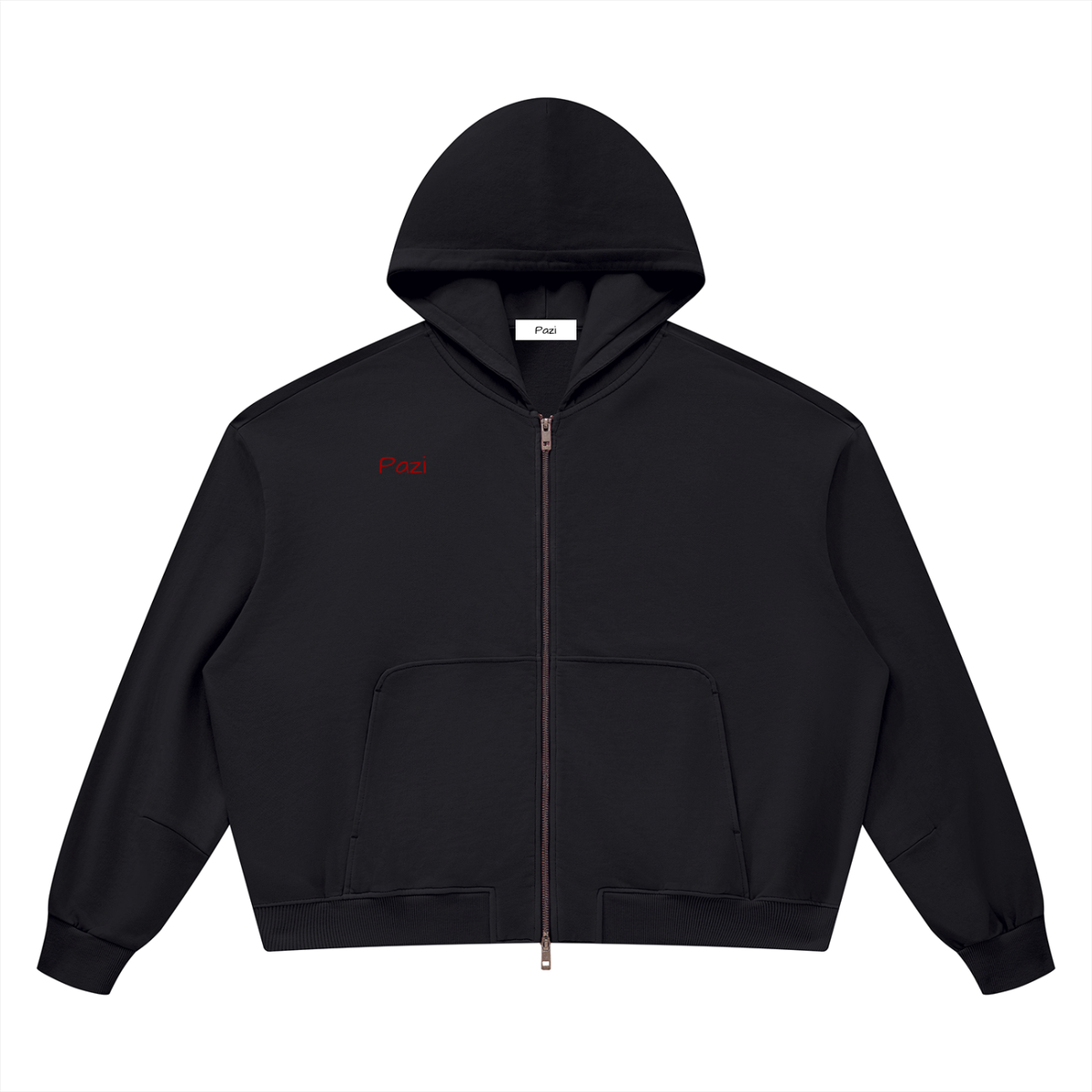 Boxy Double Zip Hoodie