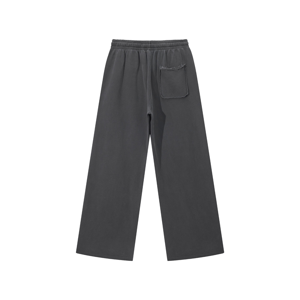 Washed Raw Edge Sweatpants