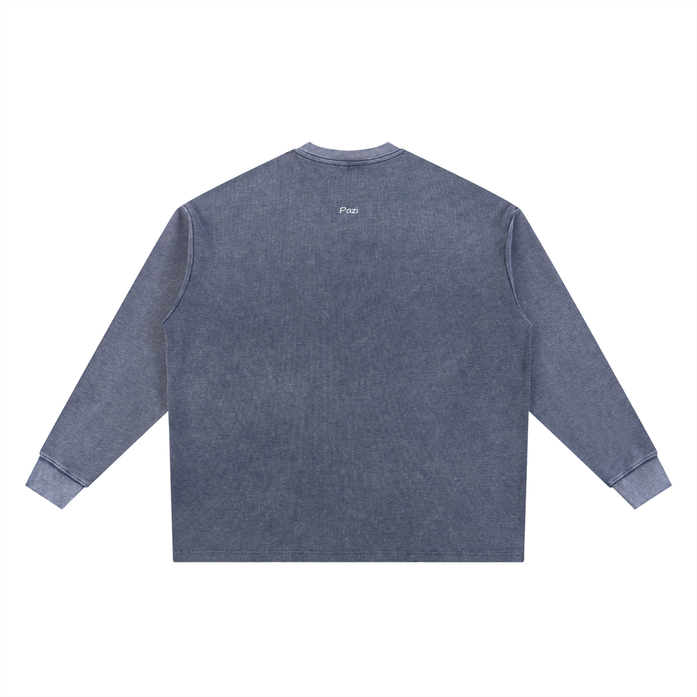 Washed Waffle Oversized Long Sleeve
