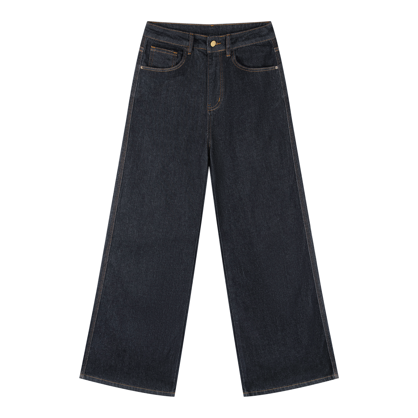 Women's Straight-Leg Denim Jeans - Cow Design