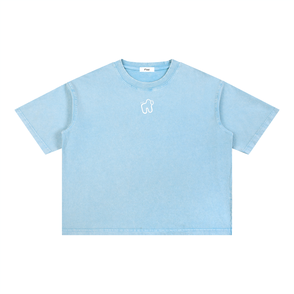Mineral Wash Boxy Cotton T-Shirt