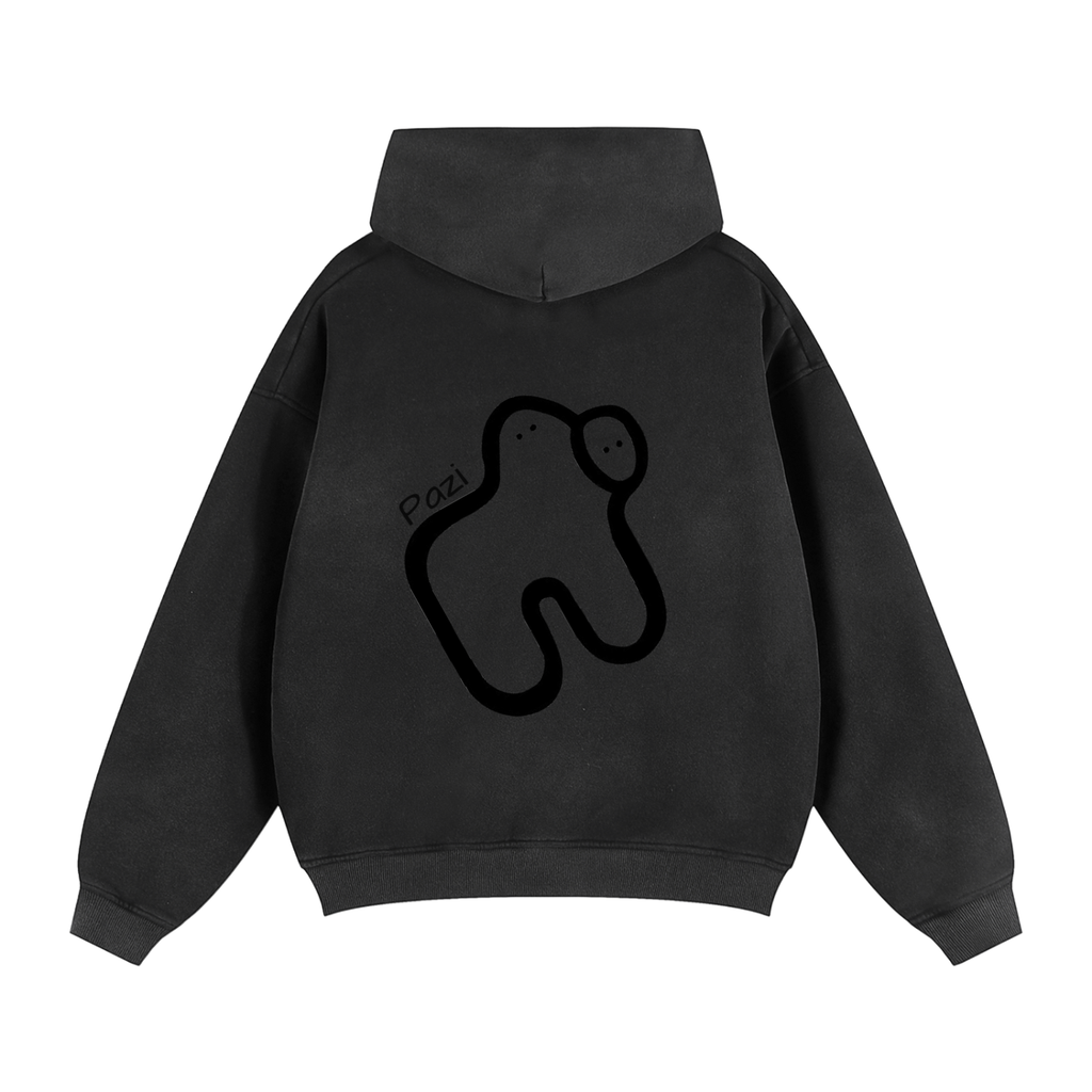 Boxy Fleece Double-Zip Hoodie