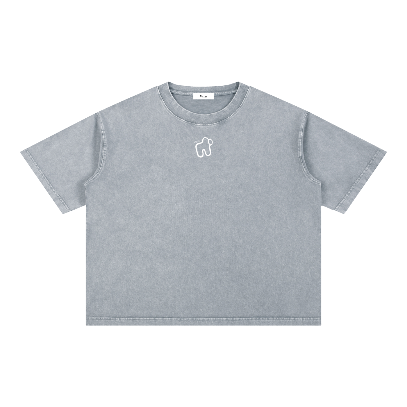 Mineral Wash Boxy Cotton T-Shirt