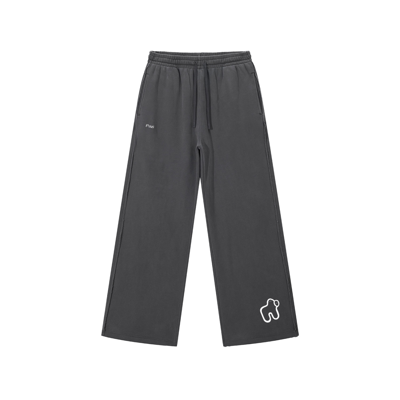 Washed Raw Edge Sweatpants