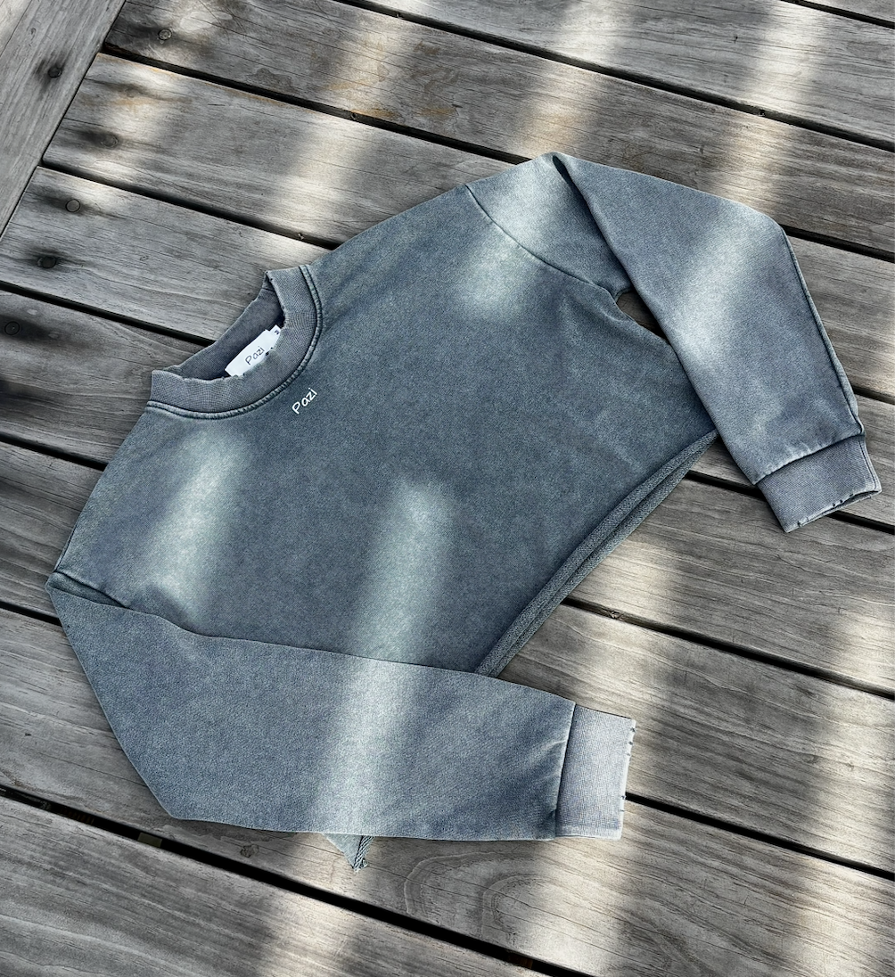 Washed Cropped Long Sleeve