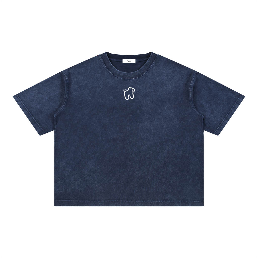 Mineral Wash Boxy Cotton T-Shirt
