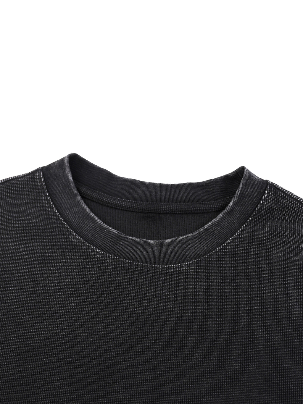 Washed Waffle Oversized Long Sleeve