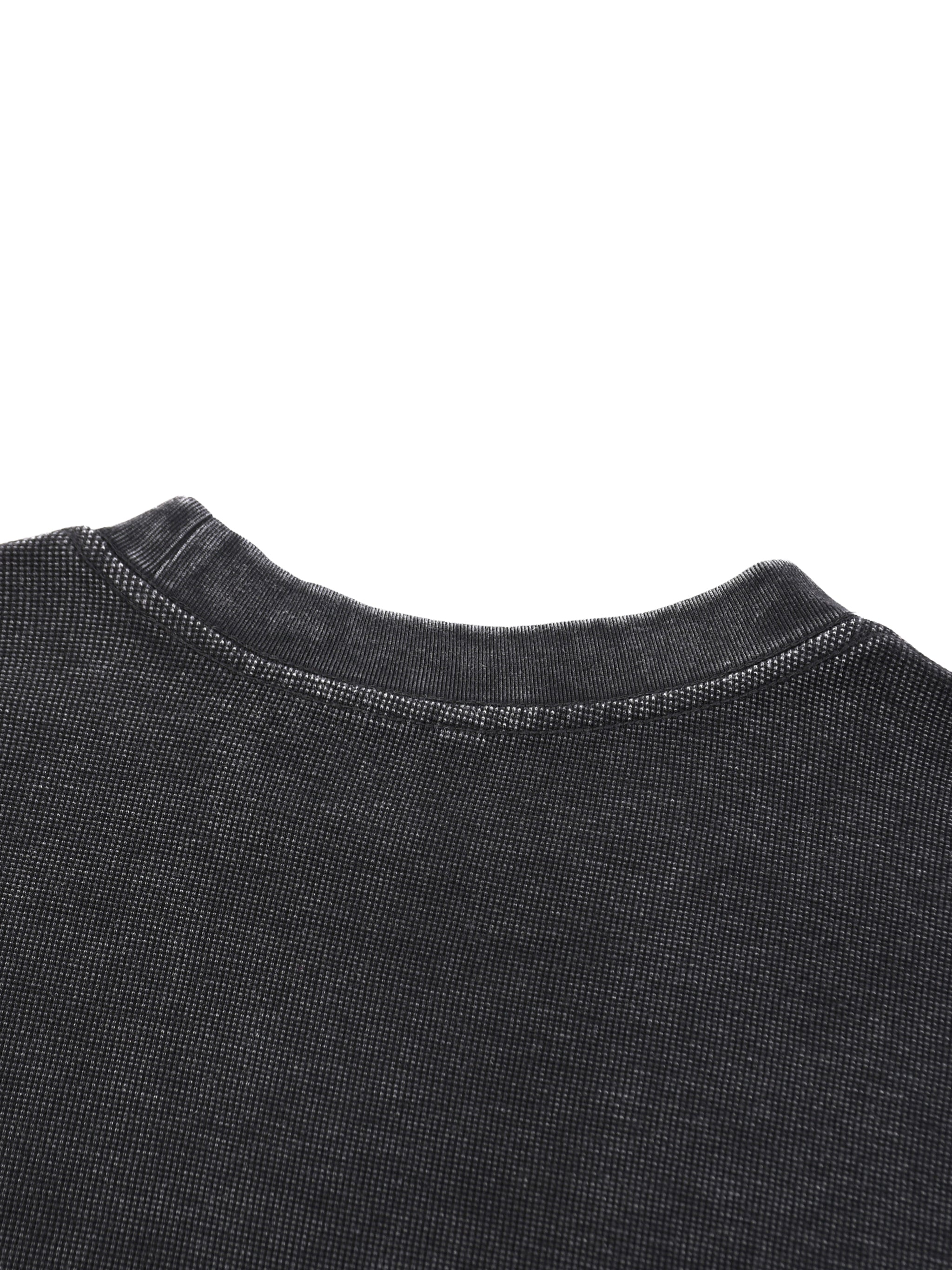 Washed Waffle Oversized Long Sleeve
