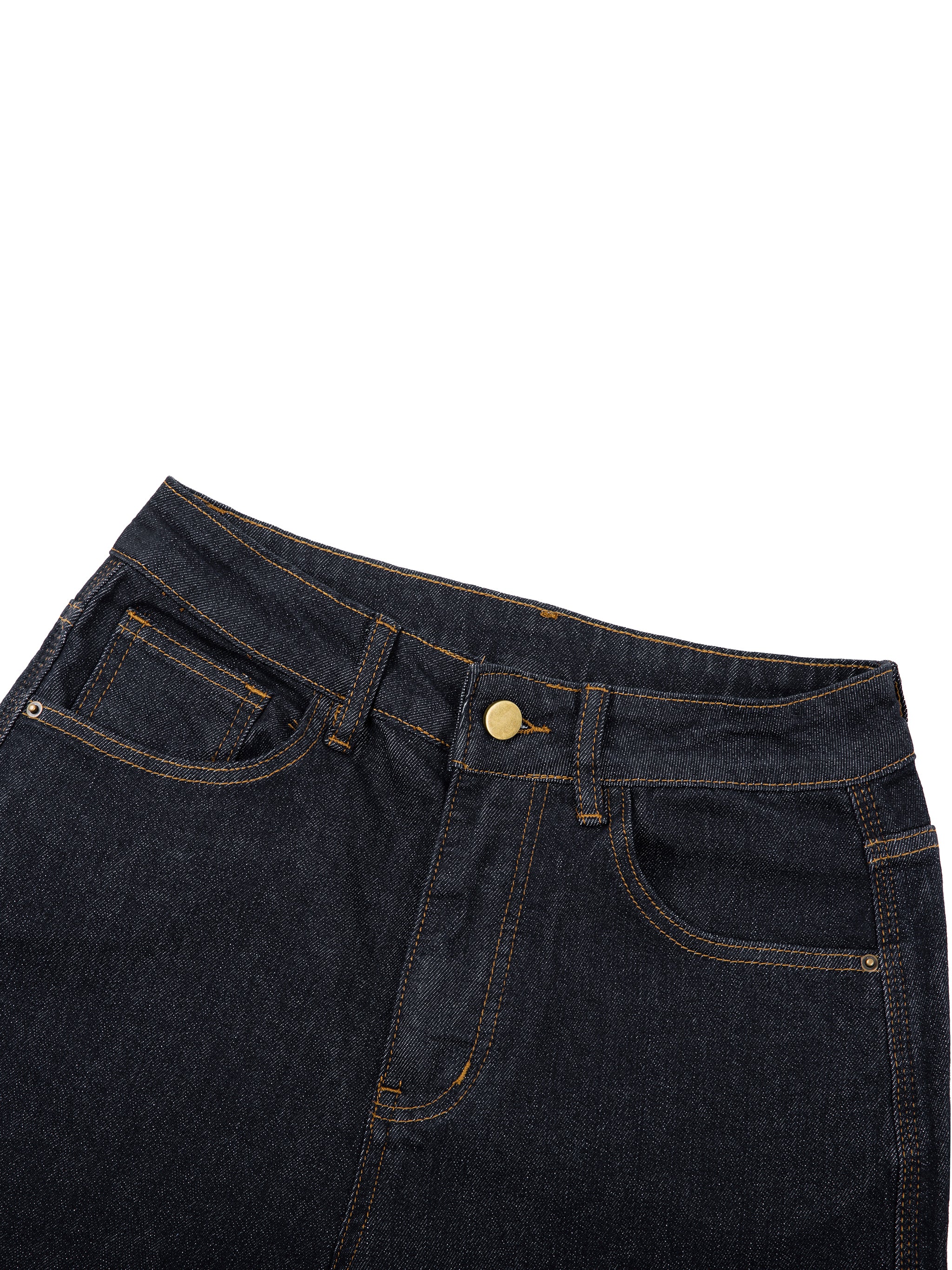 Women's Straight-Leg Denim Jeans - Cow Design