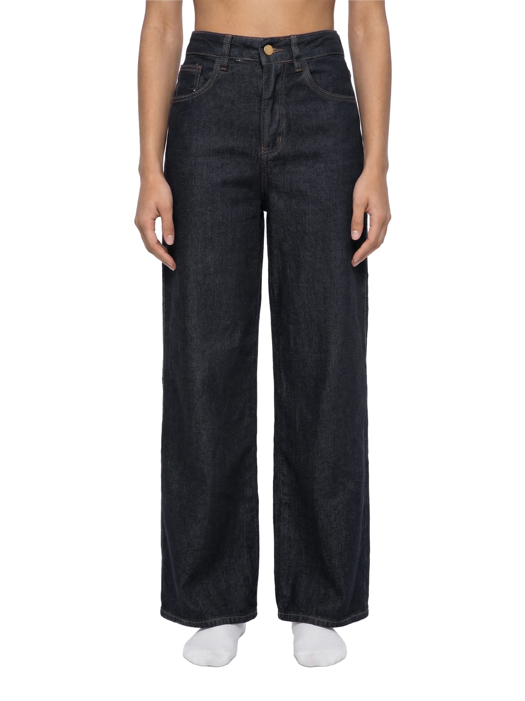 Women's Straight-Leg Denim Jeans - Cow Design